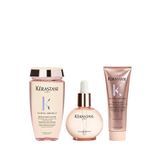 Kerastase Elektriklenmeye Eğilimli Saçlar Için Parlaklık Veren Şampuan 250 Ml + Saç Bakım Yağı 45 Ml + Saç Kremi 250 Ml 3'lü Saç Bakım Seti