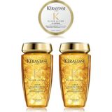 Kerastase Elixir Ultime Le Bain Saç Banyosu 250 ml x 2 + Elixir Ultime Le Masque Bakım Maskesi 75 ml