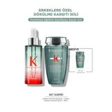 Kerastase Genesis Homme Erkekler İçin Dökülme Karşıtı Saç Bakım Seti, 250ml Şampuan, 90ml Serum, 80ml Hediye Şampuan
