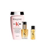 Kerastase Genesis Nutri-Fortifiant Şampuan 250 ml, Elixir Ultime Saç Bakım Yağı 30 ml, Dökülme Karşıtı & Güçlendirici Saç Bakım Seti
