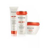 Kerastase Nutritive Saç Bakım Seti, Kuru Saçlar için Nem Seti, Bain Satin 1 Şampuan 250ml + Nectar Thermique 150ml + Masquintense Maske 200ml