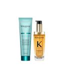 Kerastase Saç Bakım Seti, Resistance Ciment Thermique 150 ml ve Elixir Ultime 75 ml, Yıpranmış Saçlar İçin
