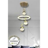 Kerasus Gold Kumandalı 3 Renk Modern Sarkıt LED Avize