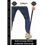#Kerata 65 cm Uzun Boy Çelik Kerata Şık Ergonomik Askılı Kahverengi Metal Ayakkabı Çekeceği