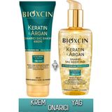 Keratin & Argan Onarıcı Saç Bakım Kremi 250 Ml + Keratin & Argan Onarıcı Saç Bakım Yağı 150 Ml