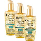 Keratin & Argan Onarıcı Saç Bakım Yağı 150 ml – Yıpranmış Saçlar Için Nemlendirici ve Parlaklık Veren Bakım (3 Paketi)