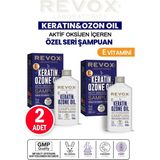 Keratin & Ozon Oil Aktif Oksijen Içeren Saç Bakım Şampuanı x 2 adet