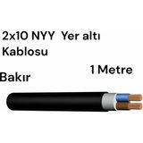 Kerem 2X10 mm Nyy Bakır Yeraltı Kablosu 1 Metre