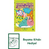 Kerem ile Minik Canavarlar – Canavarlar Partide! + Boyama Kitabı