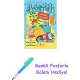 Kerem ile Minik Canavarlar - Sahildeki Canavarlar: Çılgın Çizgi Romanlar + Renkli Fosforlu Kalem
