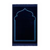 Keremzade Dört Mevsim - Gece Mavisi Makine Dokuma Kadife Seccade Namazlık 70x110 cm