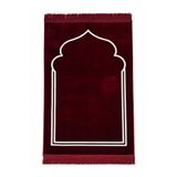 Keremzade Dört Mevsim - Kırmızı Makine Dokuma Seccade Namazlık 70x110 cm
