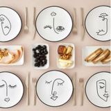 Kerman Home Face Seramik 6 Lı Pasta Tabağı 20 Cm