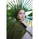 kermeipek İPEK BAMBU ŞAL HAKİ YEŞİLİ