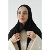 kermeipek Mıknatıslı Bambu Penye Şal Siyah
