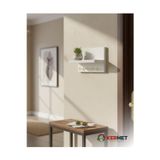 Kermet Home Anahtar Askısı - 5 Kanca Beyaz Anahtarlık Duvar Için 5 Kancalı