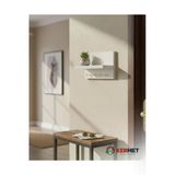 KermetHome Anahtar Askısı-5 Kanca Beyaz Anahtarlık Duvar
