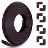 Kerätä Bebek Korumalı Köşeler ve Kenarlar, (Büyük 16.5FT Kenar +8 Köşeler) Bebek Prova Köşe Koruyucuları, Yumuşak Kauçuk Köpük Kenar Koruyucu, Mobilya Masaları Bebek Güvenliği için Tampon Koruması,
