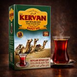Kervan Barut 555 Saf Seylan Çayı, Ceylon Black Tea, Doğal ve Taze Lezzet, Aroma Katkısız (Yeşil)