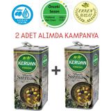 Kervan Soğuk Sıkım Sızma Natürel 2*5 lt Zeytinyağı - 10 lt