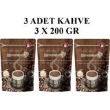 Kervansaray Kahve Kervansaray 7 Karışımlı Damla Sakızlı Kahve 3'lü 200GR Paket - Türk Kahvesi - 200 gr