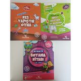 Kes Yapıştır Oyna - Dikkat Geliştirme ve Algılama - Boyama Kitabı