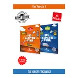 Kes, Yapıştır, Oyna – Eğlenceli Aktivite Seti ,Maket Etkinlikleri (2 Kitap)