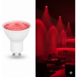KES049R GU10 LED Spot Ampul 7W Kırmızı Işık (Dekoratif & Ambiyans Aydınlatma)