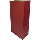 Kese Kağıdı Kraft Kare Dipli Kırmızı 15X29X8 cm 250 Adet