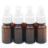 Kesell 10 ml Amber Mini Cam Damlalık Şişeler, 1/3 oz Yeniden Doldurulabilir Cam Göz Damlalıklı Örnek Şişe Uçucu Yağlar Örnek Seyahat için (8 Paket)