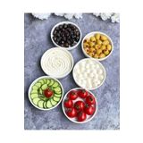 KESEN ZÜCCACİYE Bianco Perla 6 Lı Porselen Sunum Tabak Seti