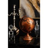 Kesene Ofisinize Masaüstü Dekorasyonu Bronz Metal Dünya Küresi Masaüstü Süs Ofis ve Ev Dekoru için 13x9 cm