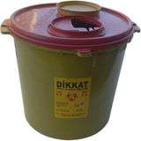 Kesici ve Delici Enfekte Tıbbi Atık Çöp Kutusu - Tıbbi Atık Çöp Kovası 5 Litre 20 Adet