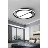 KESİK YUVARLAK MODEL MODERN PLAFONYER AVİZE (50 CM)