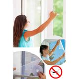 Kesilebilir Pencere Sinekligi Cirt Bantli Yapiskanli 125Cm X 150Cm Pencere Tulu