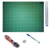 Kesim Altlığı Patchwork Cutting Mat 45 mm Rulet Kesici Komple Set