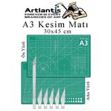 Kesim Mati A3 Ve Kretuar Seti 1 Adet 30X45 Cm Cift Tarafli Cizim Mati Kesme Madi Kesim Tablasi Kesim Altligi