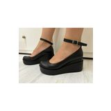 Kesim Shoes Hakiki Deri Kadın Dolgu Topuk Ayakkabı 34-35-36-37-38-39-40-41-42