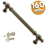 Kesir Eskitme Antik Sarı 160 Mm Metal Mobilya Mutfak Çekmece Dolap Dolabı Kulpu Kulbu Kulpları