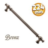 Kesir Mobilya Mutfak Dolabı Çekmece Dolap Kapak Kulpu Kulbu Bronz (224 Mm-22.4 Cm) Metal Kulpları