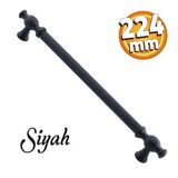 Kesir Mobilya Mutfak Dolabı Çekmece Dolap Kapak Kulpu Kulbu Siyah (224 Mm-22.4 Cm) Metal Kulpları