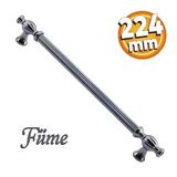 Kesir Mobilya Mutfak Dolabı Çekmece Dolap Kapak Kulpu Kulpları Kulbu Füme 224 Mm Metal Kulp