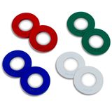 Kesirli Ağırlık Plakaları - 2 adet 1/4, 1/2, 3/4, 1 lb. Trademark Innovations tarafından Toplam 8'li Set (Gri, Mavi, Yeşil ve Kırmızı)