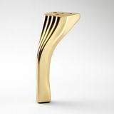 Kesit 14 Cm Gold Altın Metal Mobilya Ayağı Ayakları Ünite Baza Koltuk Kanepe Sehpa Masa Tabure Siyah