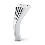 Kesit 14 Cm Gümüş Krom Renk Metal Mobilya Ayağı Ayakları Ünite Baza Koltuk Kanepe Sehpa Ayakları