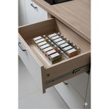 KESİTA TASARIM TASARIM(2 Adet 30,5x13cm) Çekmece Içi Baharatlık Düzenleyici BOŞ Stant (KAVANOZLARI HARİÇTİR)