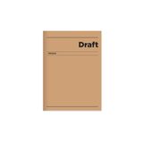 Keskin 14*20 120 Yp.çizgili Hafif Kağıt Sert Kapak Ciltli Draft Defter - Kahverengi