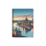 Keskin 16,5 x 22,5 Kareli PP Kapak City Spiralli Defter - Budapeşte