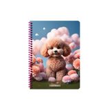 Keskin 16,5 x 22,5 Kareli PP Kapak Sevimli Hayvanlar Spiralli Defter - Köpek
