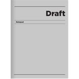 Keskin 17X24 Düz Hafif Kağıt Sert Kapak Ciltli Draft Defter - Gri